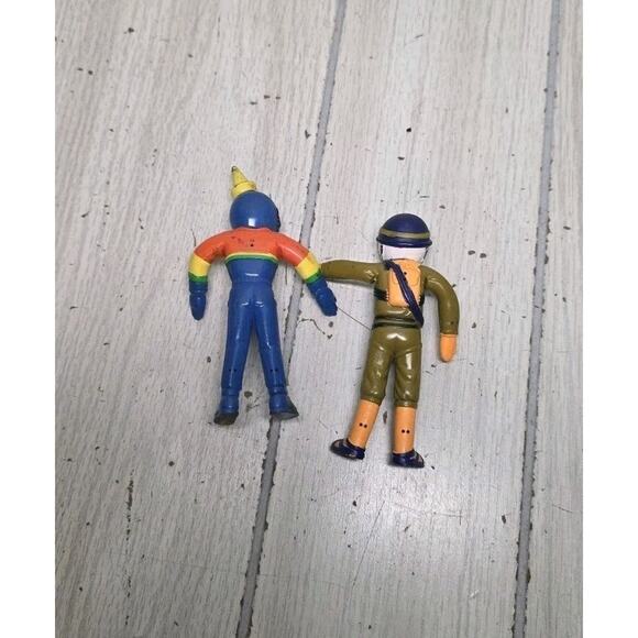 Vtg Jack Bendable Figures Jack in the Box Restaurant Lot of 2 Clowns Burgers - Picture 4 of 7